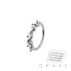 12PCS OF CZ MULTI SWIRL 316L SURGICAL STEEL HOOP NOSE RING BOX